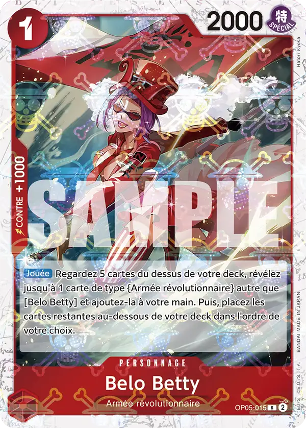 Carte One Piece OP05-015 Belo Betty V2 | LorenZone