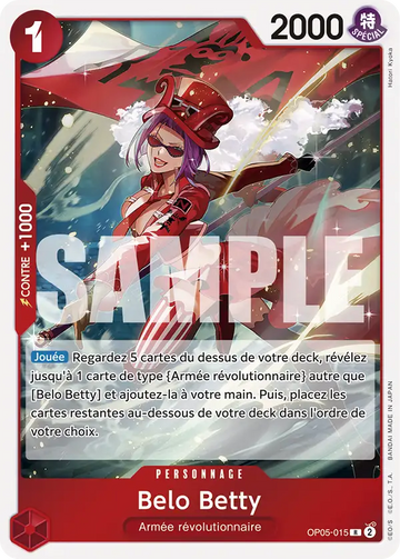 Carte One Piece Belo Betty OP05-015 V1 - The Best