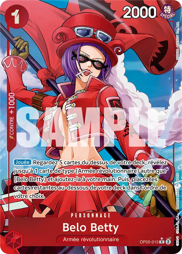 Carte One Piece OP05-015 Belo Betty V4 | LorenZone