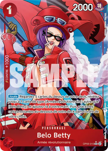 Carte One Piece Belo Betty OP05-015 V4 - The Best