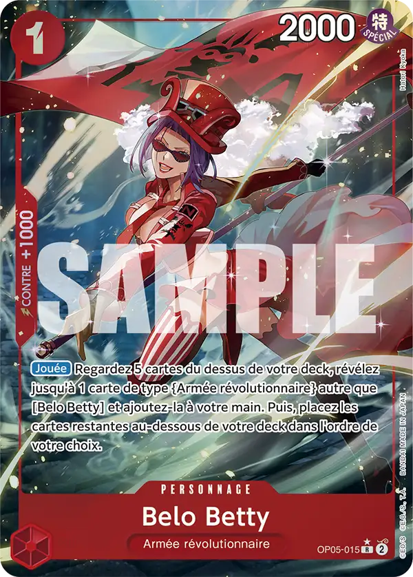 Carte One Piece OP05-015 Belo Betty V3 | LorenZone