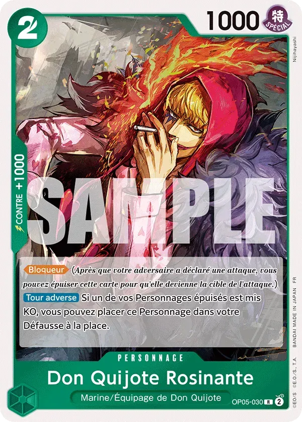Carte One Piece OP05-030 Don Quijote Rosinante V1 | LorenZone