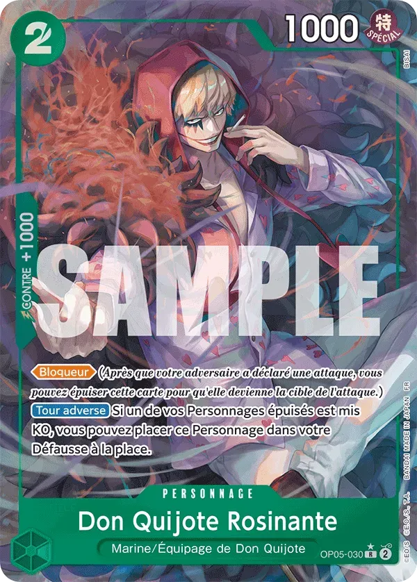 Carte One Piece OP05-030 Don Quijote Rosinante V2 | LorenZone