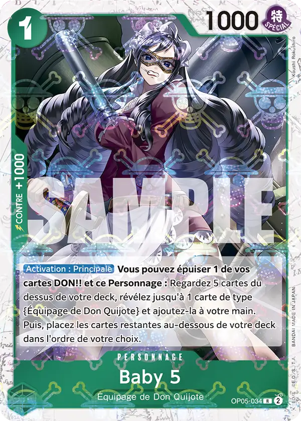 Carte One Piece OP05-034 Baby 5 V2 | LorenZone