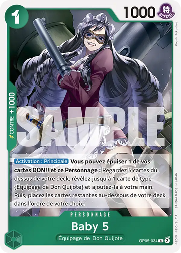Carte One Piece Baby 5 OP05-034 V1 - The Best