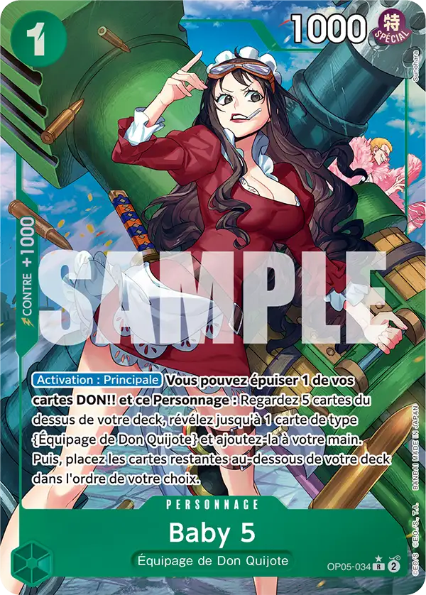 Carte One Piece OP05-034 Baby 5 V4 | LorenZone
