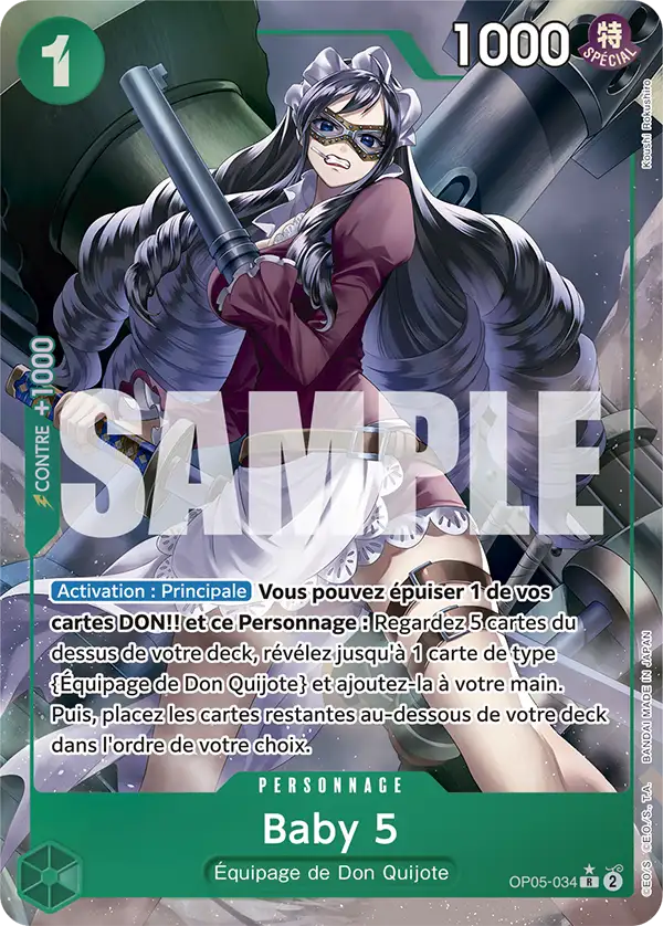 Carte One Piece OP05-034 Baby 5 V3 | LorenZone