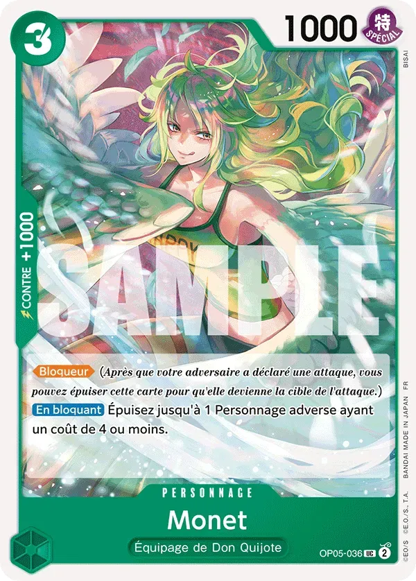 Carte One Piece OP05-036 Monet V1 | LorenZone