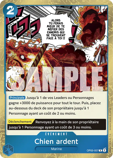 Carte One Piece Chien ardent OP05-057 V1 - The Best