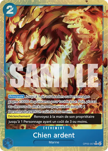 Carte One Piece Chien ardent OP05-057 V4 - The Best