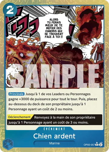 Carte One Piece Chien ardent OP05-057 V3 - The Best