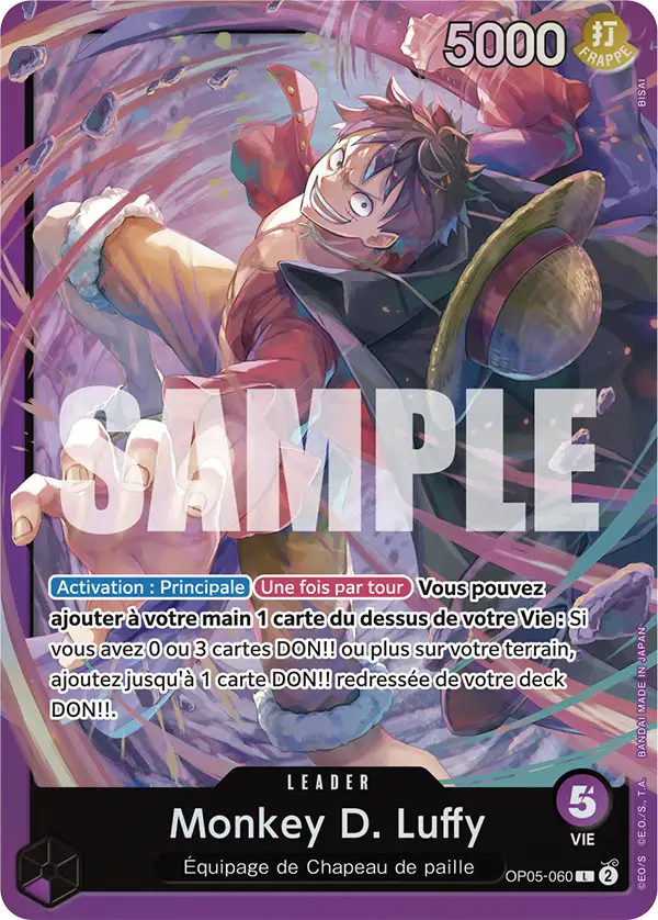Carte One Piece OP05-060 Monkey D. Luffy | LorenZone