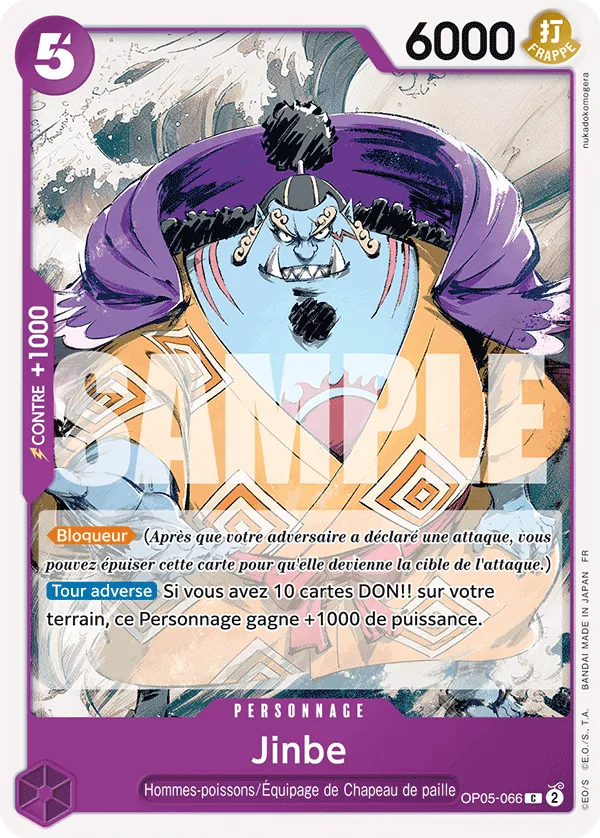 Carte One Piece OP05-066 Jinbe | LorenZone