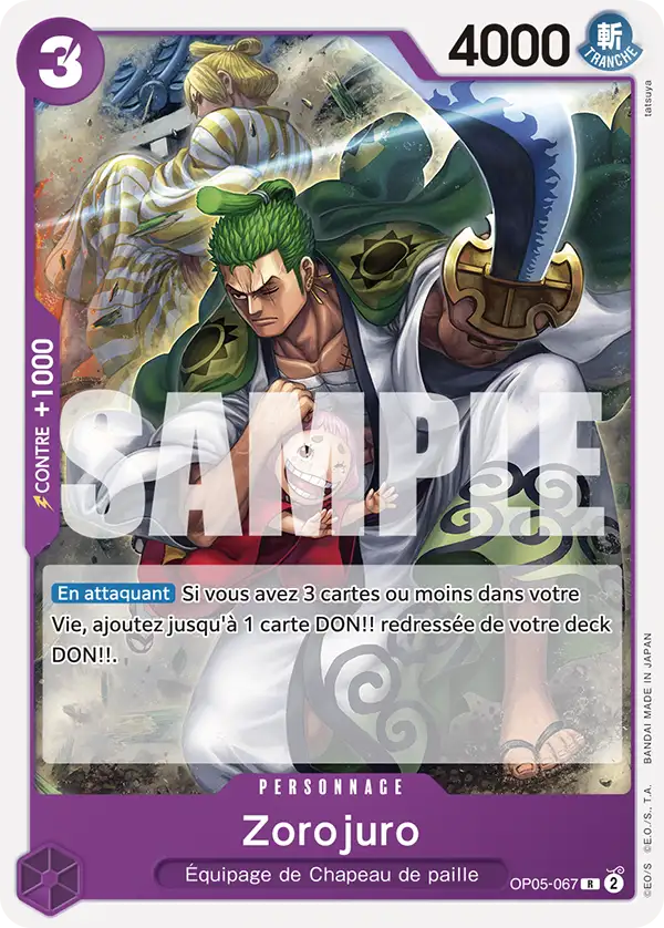 Carte One Piece OP05-067 Zorojuro | LorenZone
