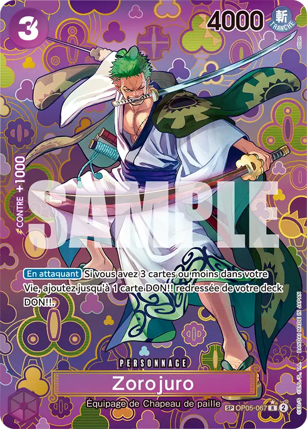 Carte One Piece OP05-067 Zorojuro | LorenZone