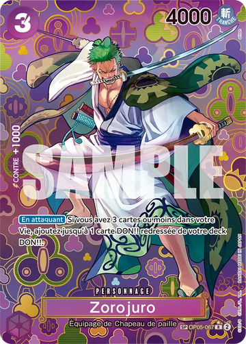 Carte One Piece Zorojuro OP05-067 - Les Nouveaux Empereurs