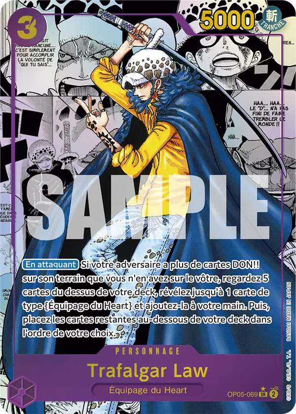Carte One Piece OP05-069 Trafalgar Law | LorenZone
