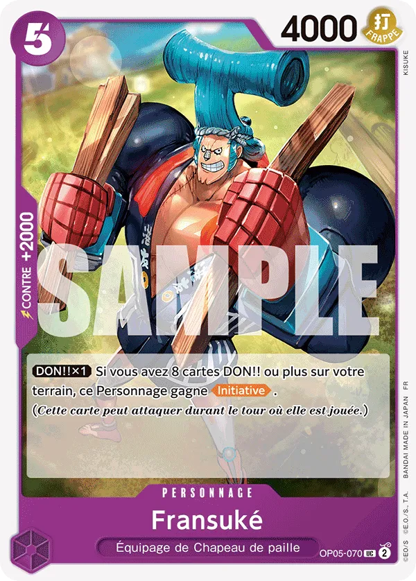 Carte One Piece OP05-070 Fransuké | LorenZone