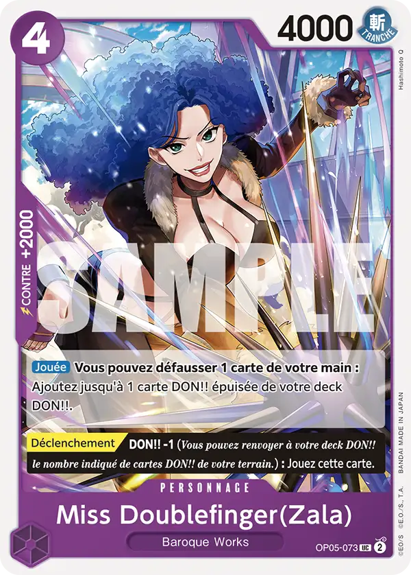 Carte One Piece OP05-073 Miss Doublefinger(Zala) V1 | LorenZone