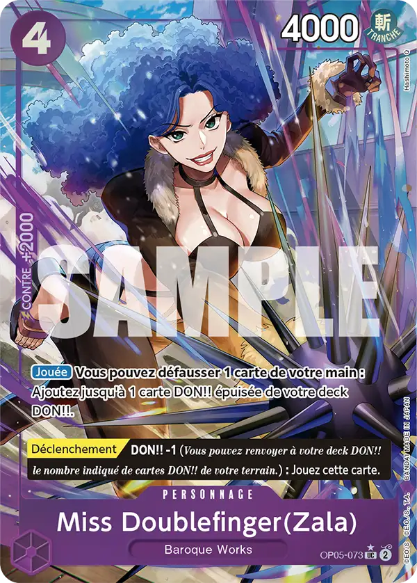Carte One Piece OP05-073 Miss Doublefinger(Zala) V3 | LorenZone