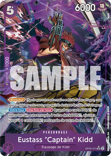 Carte One Piece Eustass "Captain" Kidd OP05-074 V2 - The Best