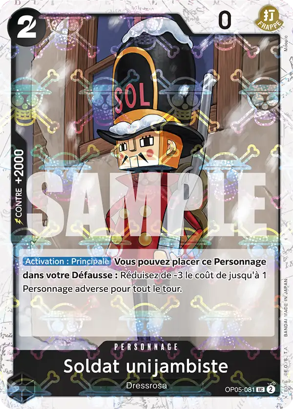 Carte One Piece OP05-081 Soldat unijambiste V2 | LorenZone