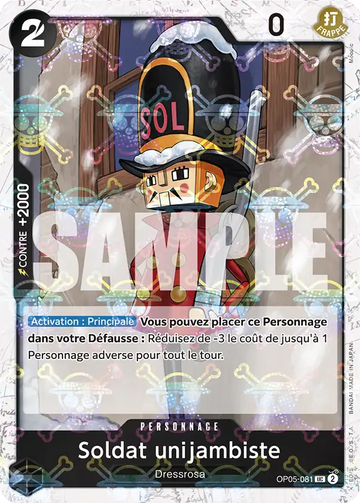 Carte One Piece Soldat unijambiste OP05-081 V2 - The Best