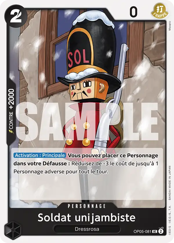Carte One Piece OP05-081 Soldat unijambiste V1 | LorenZone