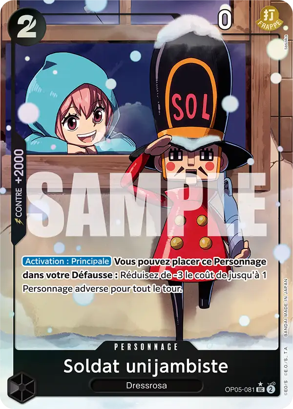 Carte One Piece OP05-081 Soldat unijambiste V4 | LorenZone