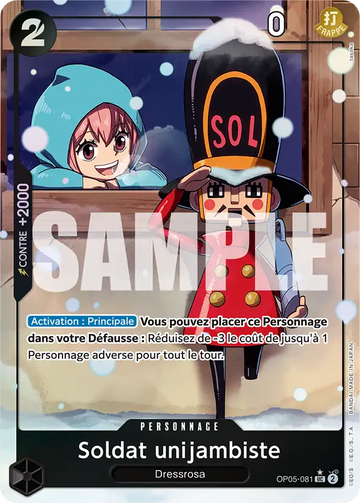 Carte One Piece Soldat unijambiste OP05-081 V4 - The Best