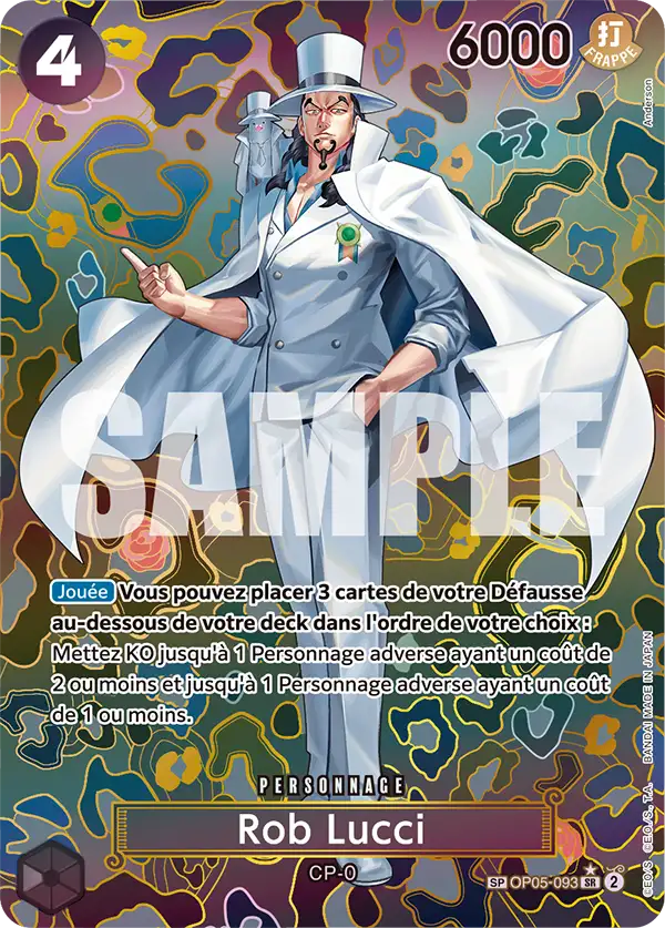 Carte One Piece OP05-093 Rob Lucci | LorenZone