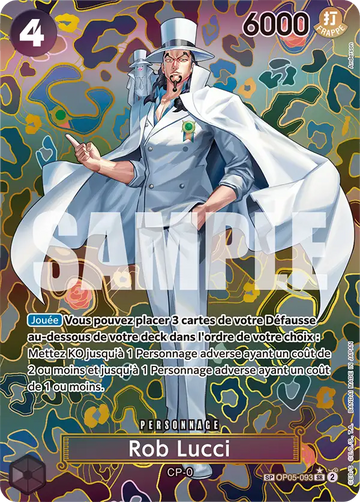 Carte One Piece Rob Lucci OP05-093 - Les Nouveaux Empereurs
