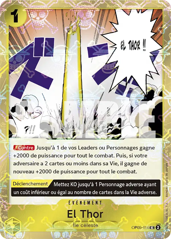 Carte One Piece OP05-114 El Thor V2 | LorenZone