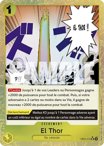 Carte One Piece El Thor OP05-114 V3 - The Best