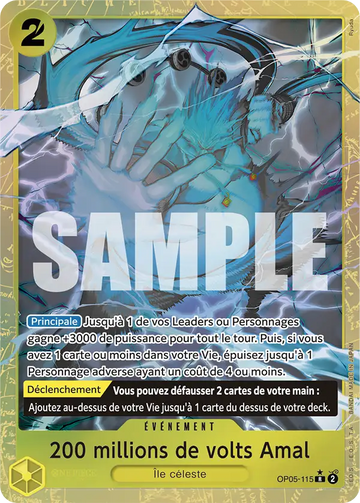Carte One Piece 200 millions de volts Amal OP05-115 V4 - The Best