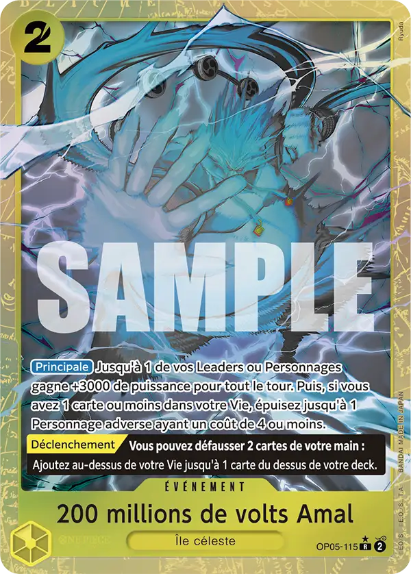 Carte One Piece OP05-115 200 millions de volts Amal V4 | LorenZone