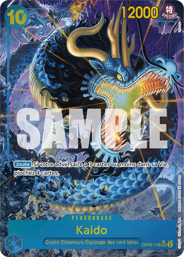 Carte One Piece OP05-118 Kaido V2 | LorenZone