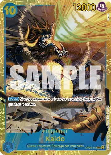 Carte One Piece Kaido OP05-118 V1 - The Best
