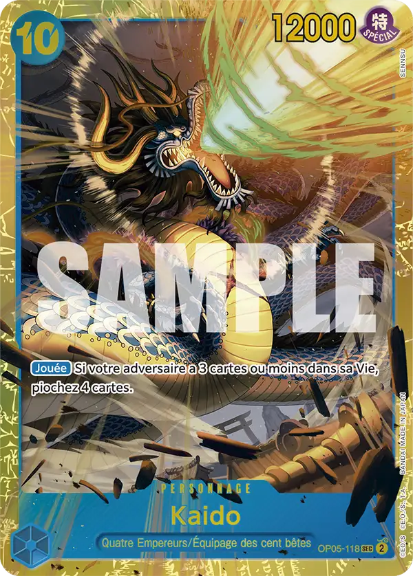 Carte One Piece OP05-118 Kaido V1 | LorenZone