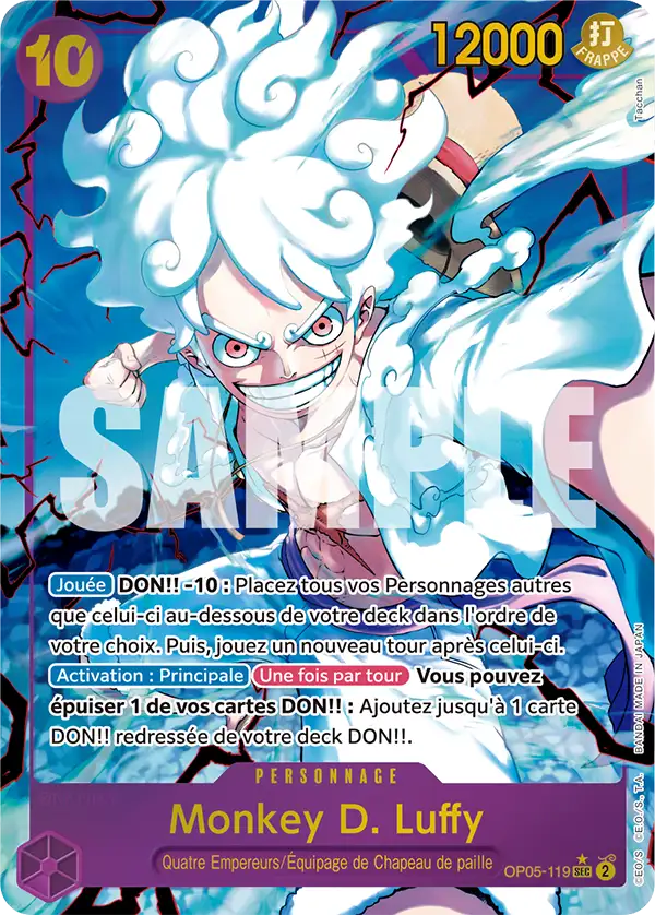 Carte One Piece OP05-119 Monkey D. Luffy V2 | LorenZone