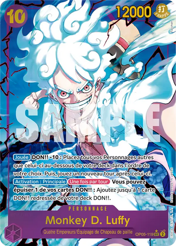 Carte One Piece Monkey D. Luffy OP05-119 V2 - The Best