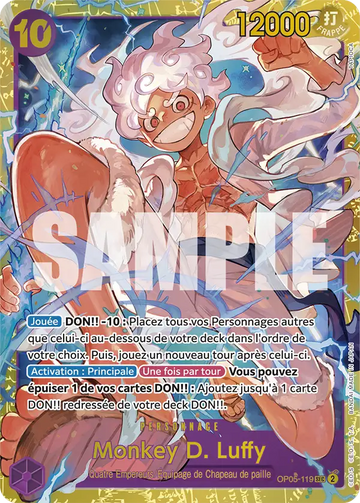 Carte One Piece Monkey D. Luffy OP05-119 V1 - The Best