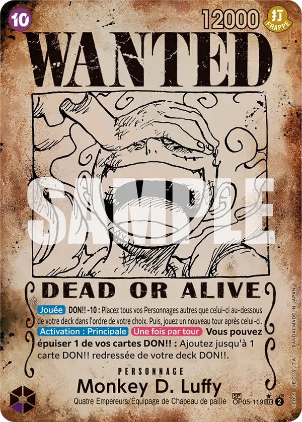 Carte One Piece OP05-119 Monkey D. Luffy | LorenZone