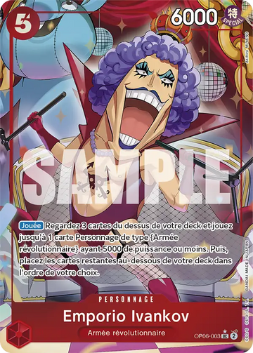 Carte One Piece Emporio Ivankov OP06-003 V3 - The Best