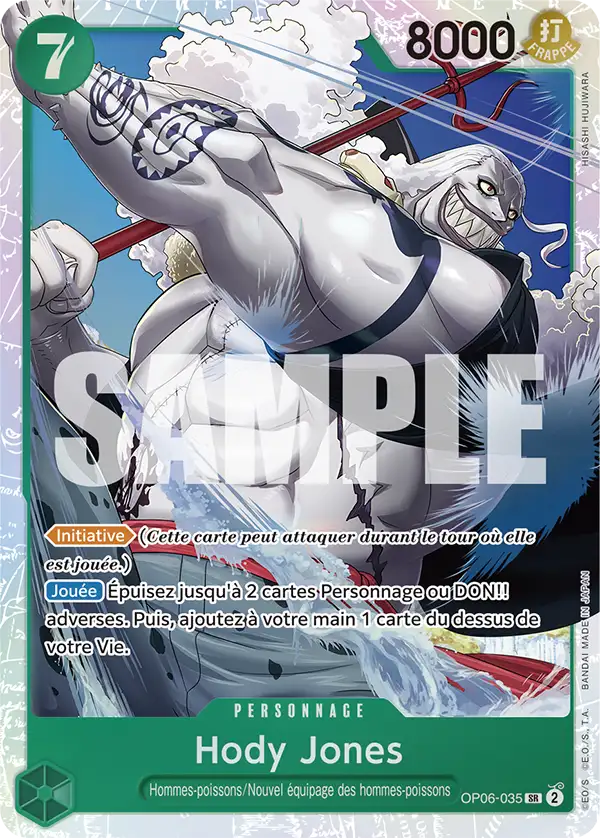 Carte One Piece OP06-035 Hody Jones V1 | LorenZone