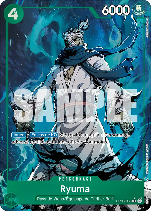 Carte One Piece OP06-036 Ryuma V4 | LorenZone