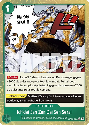 Carte One Piece Ichidai San Zen Dai Sen Sekai OP06-038 V3 - The Best