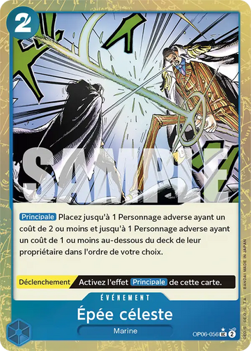 Carte One Piece Épée céleste OP06-056 V3 - The Best