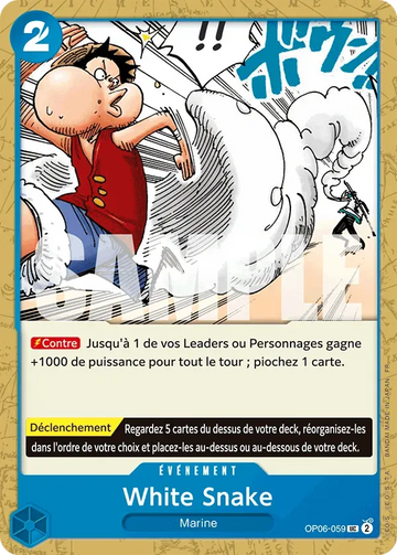 Carte One Piece White Snake OP06-059 V1 - The Best Vol.2