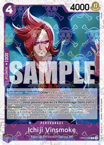 Carte One Piece Ichiji Vinsmoke OP06-060 V2 - The Best